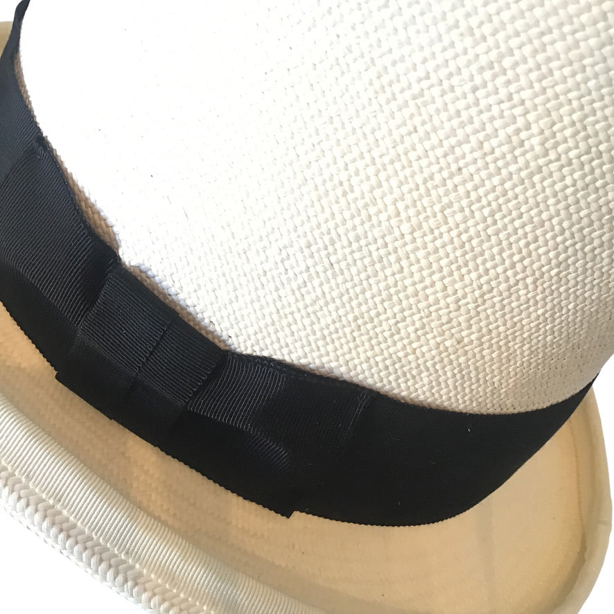 Classic "Paris" Top Hat in Fine Panama Straw