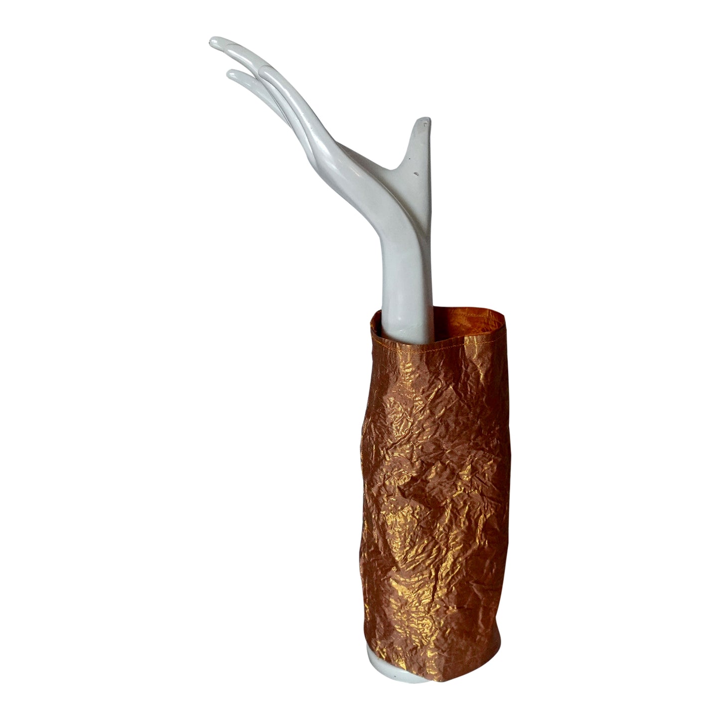 Morphy Metallic Bronze Silk Wrist Cuff Extra Long