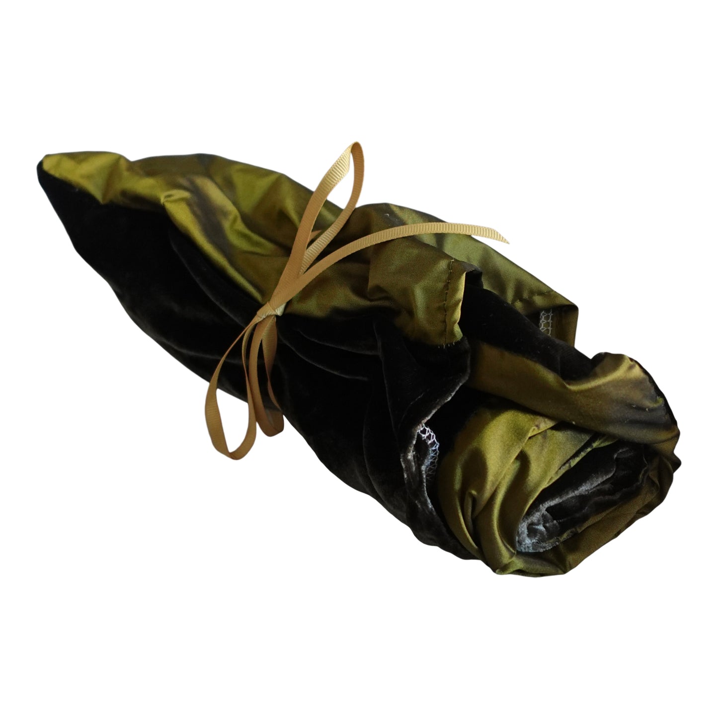 Silk & Velvet Reversible Twisturban® In Deep Olive
