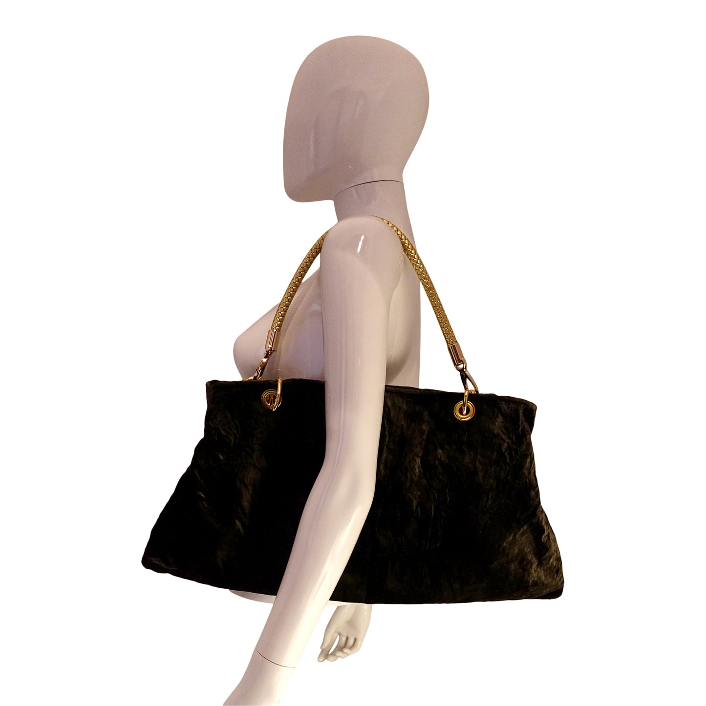 Morphy Velvet Bag With Multi Convertible Handles & Silk Lining