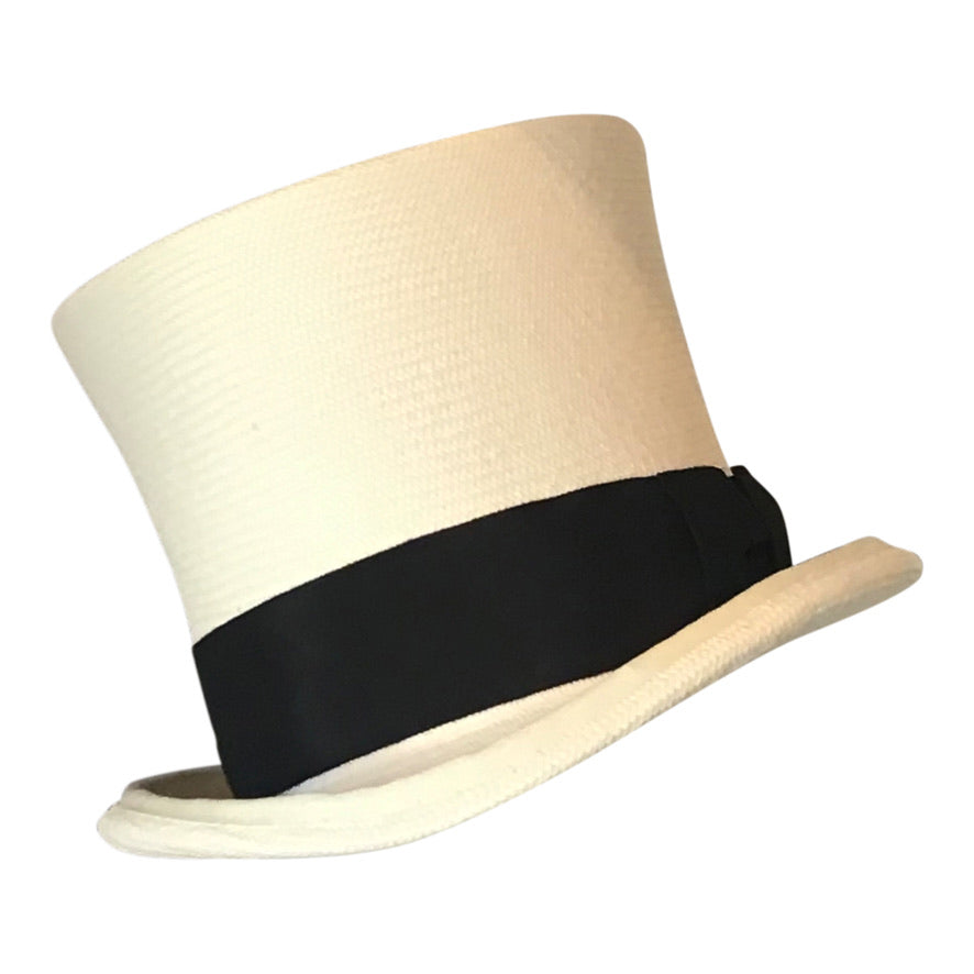 Classic "Paris" Top Hat in Fine Panama Straw