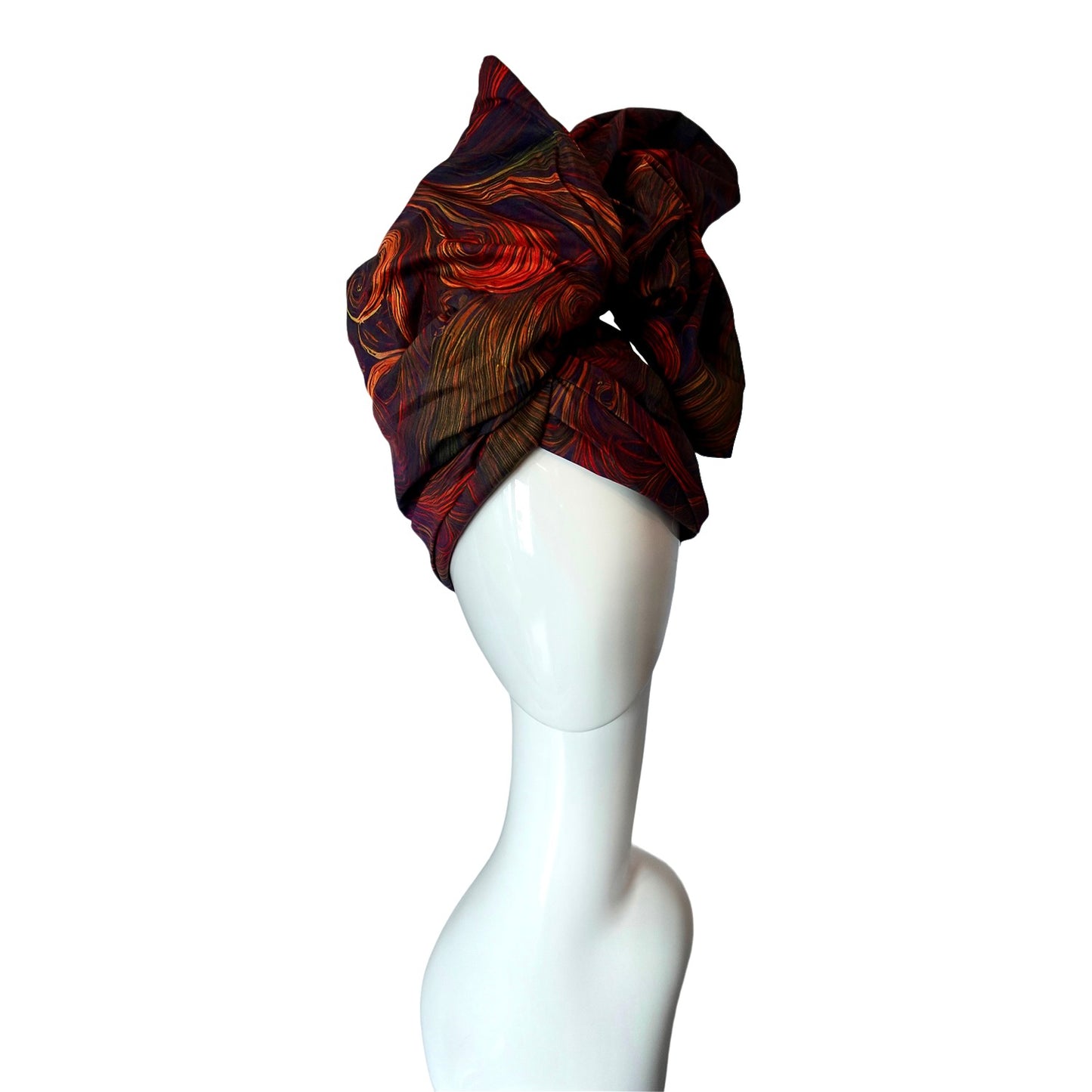 Twisturban® Turban in Faux Coiffure Dark Auburn