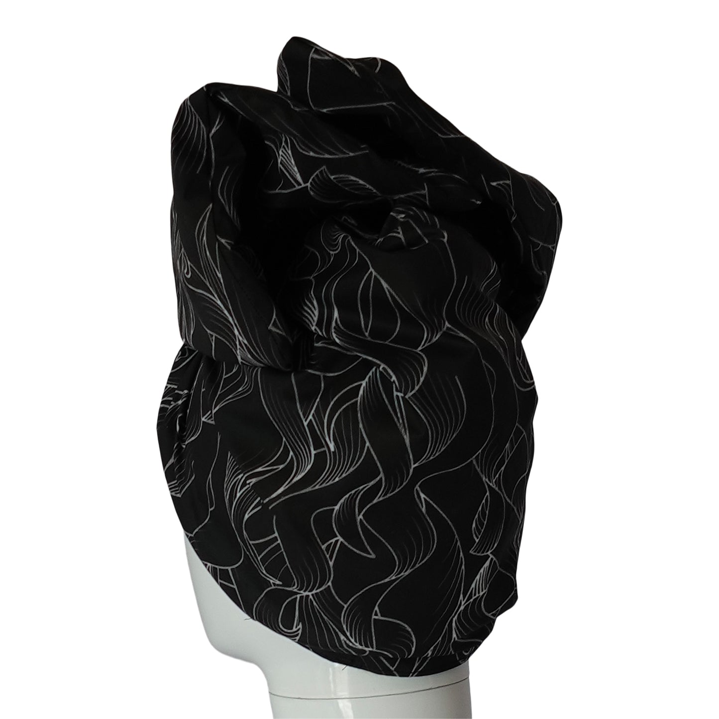 Twisturban® Turban in Faux Coiffure Black Curls