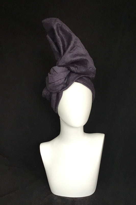 Linen Twisturban® Turban in navy