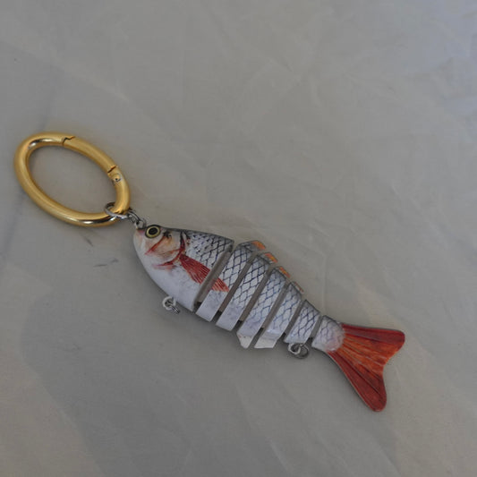 Handbag / Totebag fish charm - small quiet fish