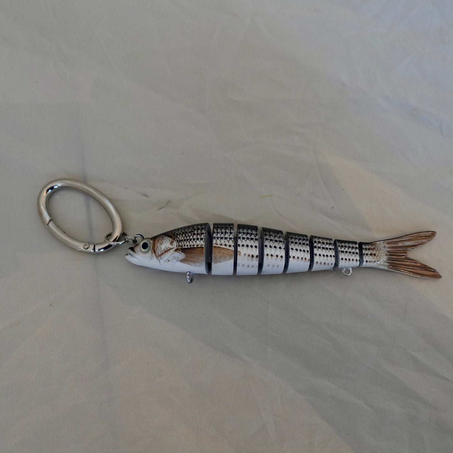 Handbag / Totebag fish charm - self conscious fish