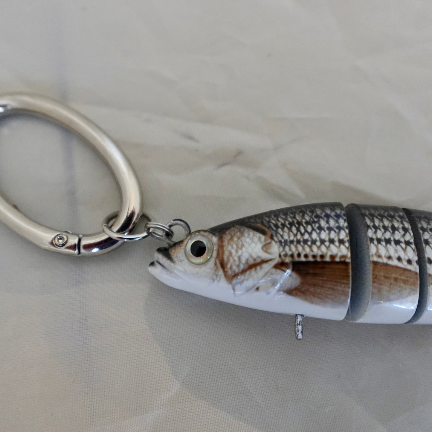 Handbag / Totebag fish charm - self conscious fish