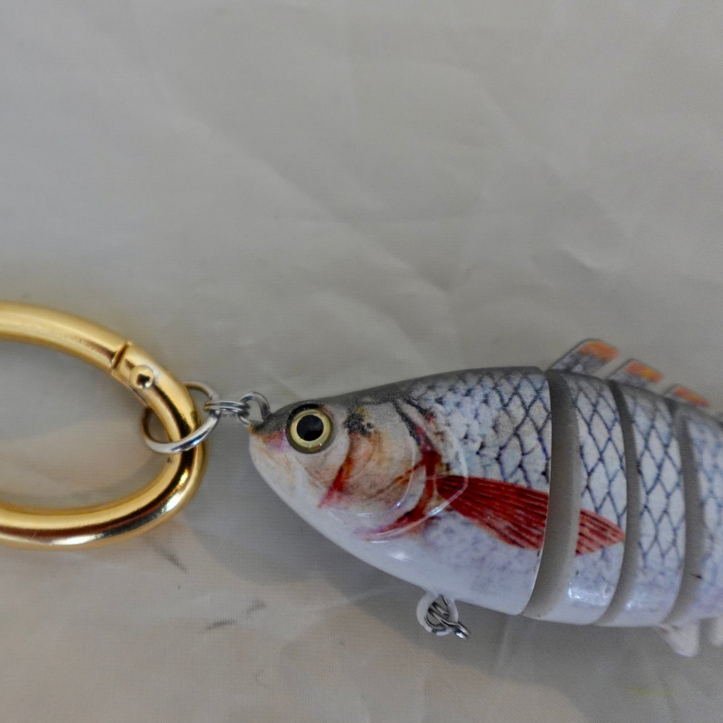 Handbag / Totebag fish charm - small quiet fish