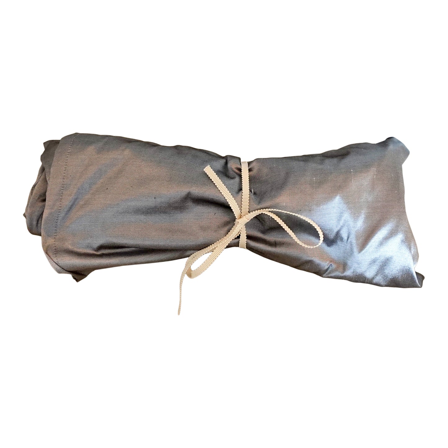 Silk Shantung Twisturban in silver  #106