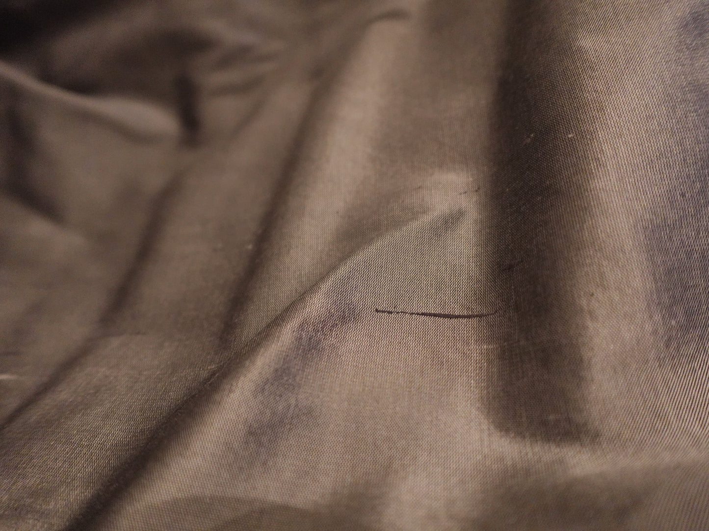 Silk Shantung Twisturban in silver  #106 imperfect