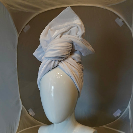 Stretch Velvet in White