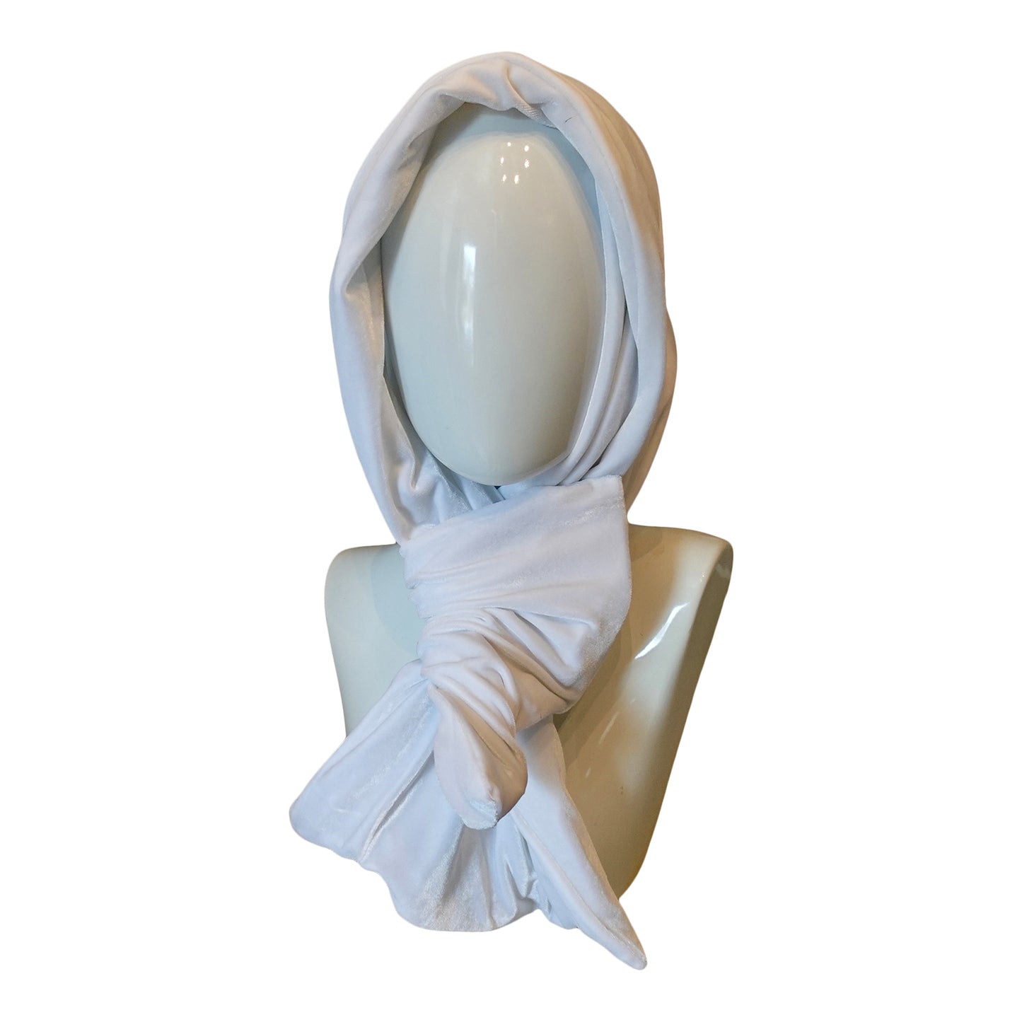 Velvet Twisturban in White- small flaw