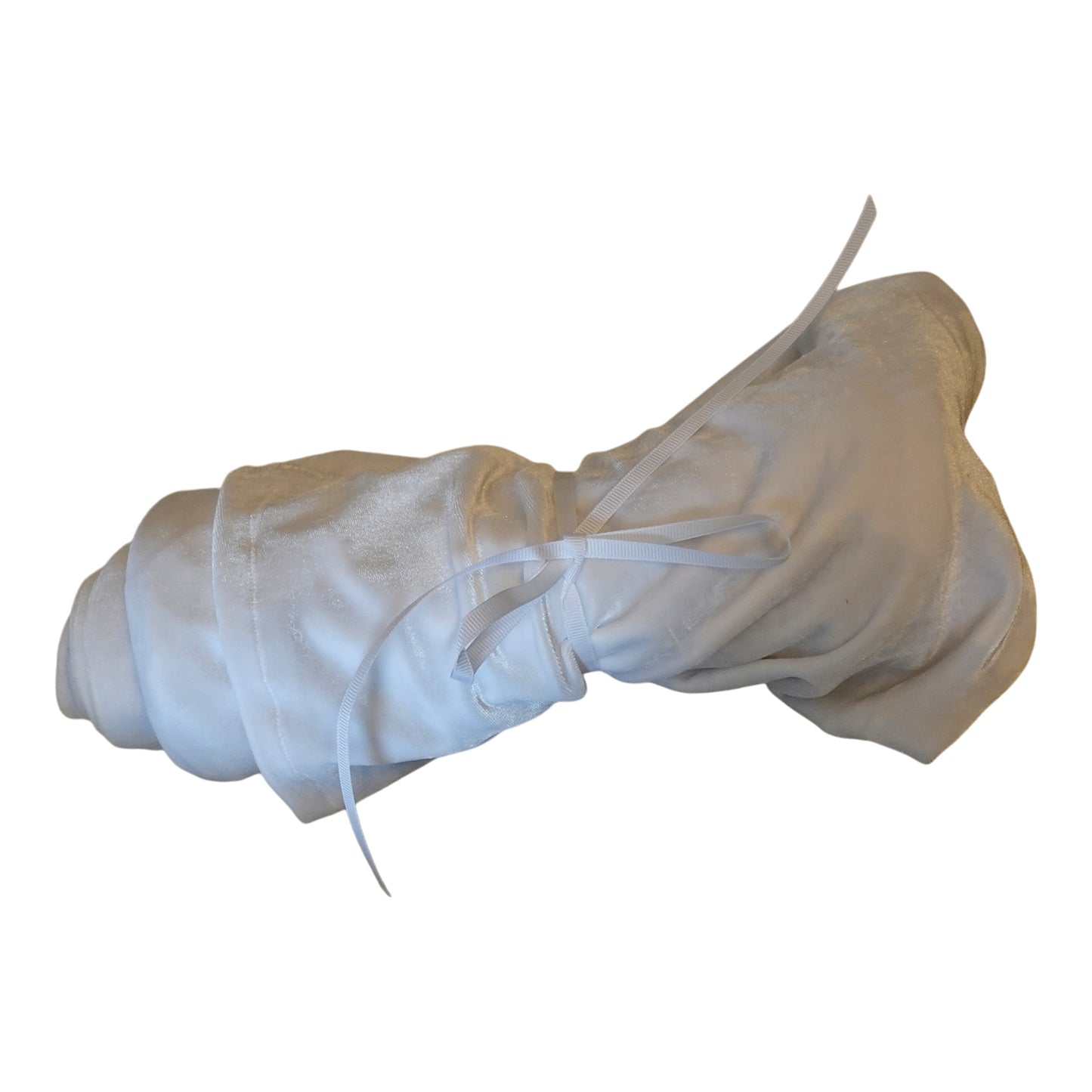 Velvet Twisturban in White- small flaw