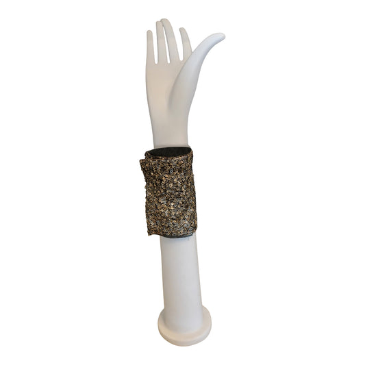 Morphy Metallic Sequin mixed metal Silk Wrist Cuff