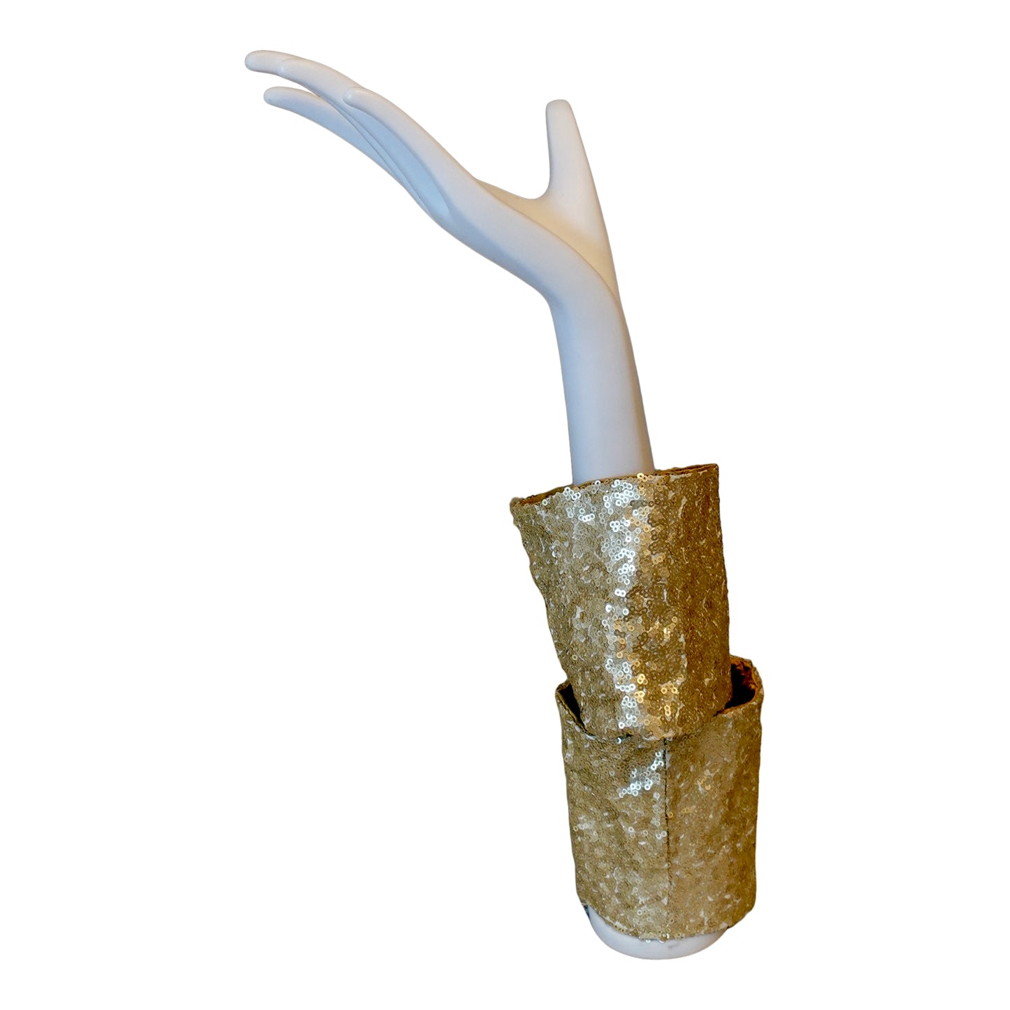 Morphy Metallic Gold Silk Wrist Cuff Extra Long