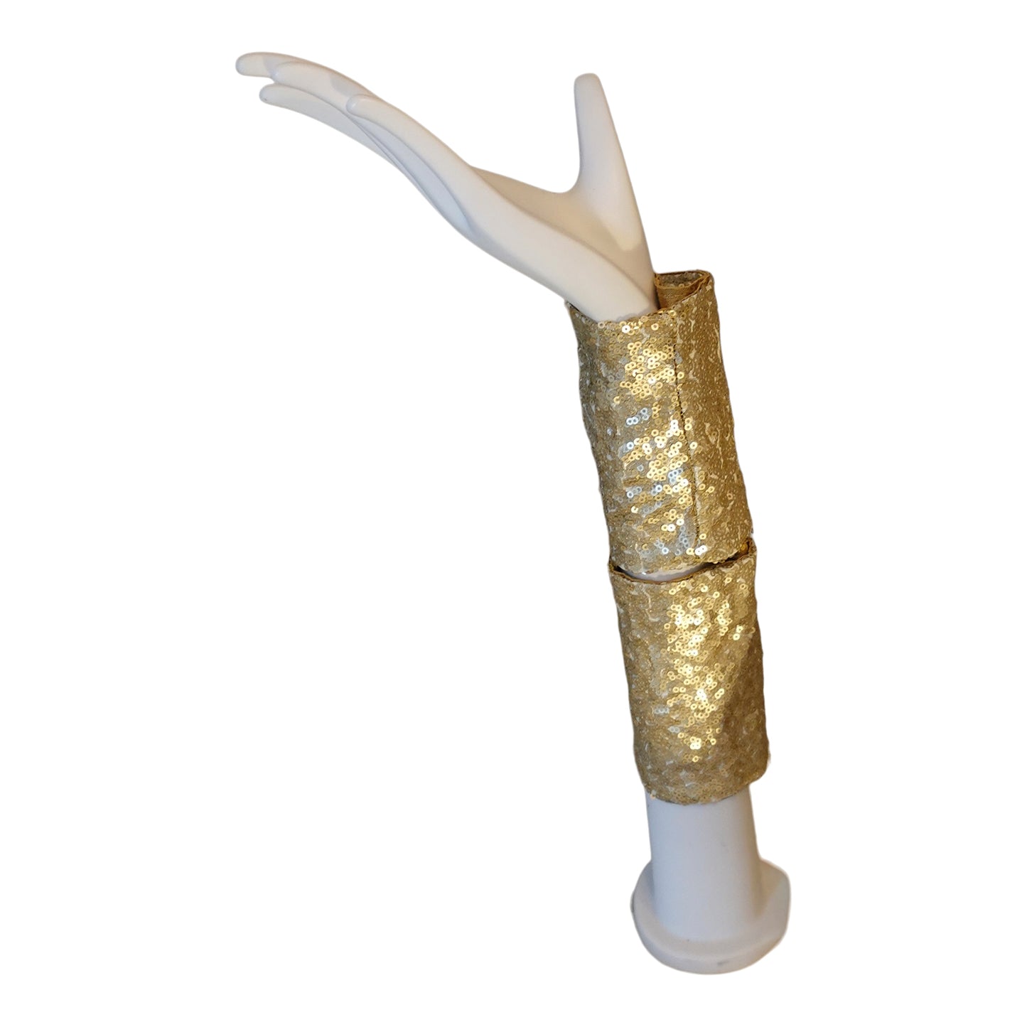 Morphy Metallic Gold Silk Wrist Cuff Extra Long