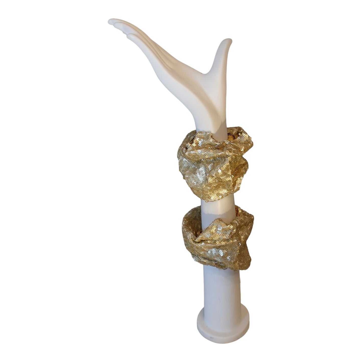 Morphy Metallic Gold Silk Wrist Cuff Extra Long