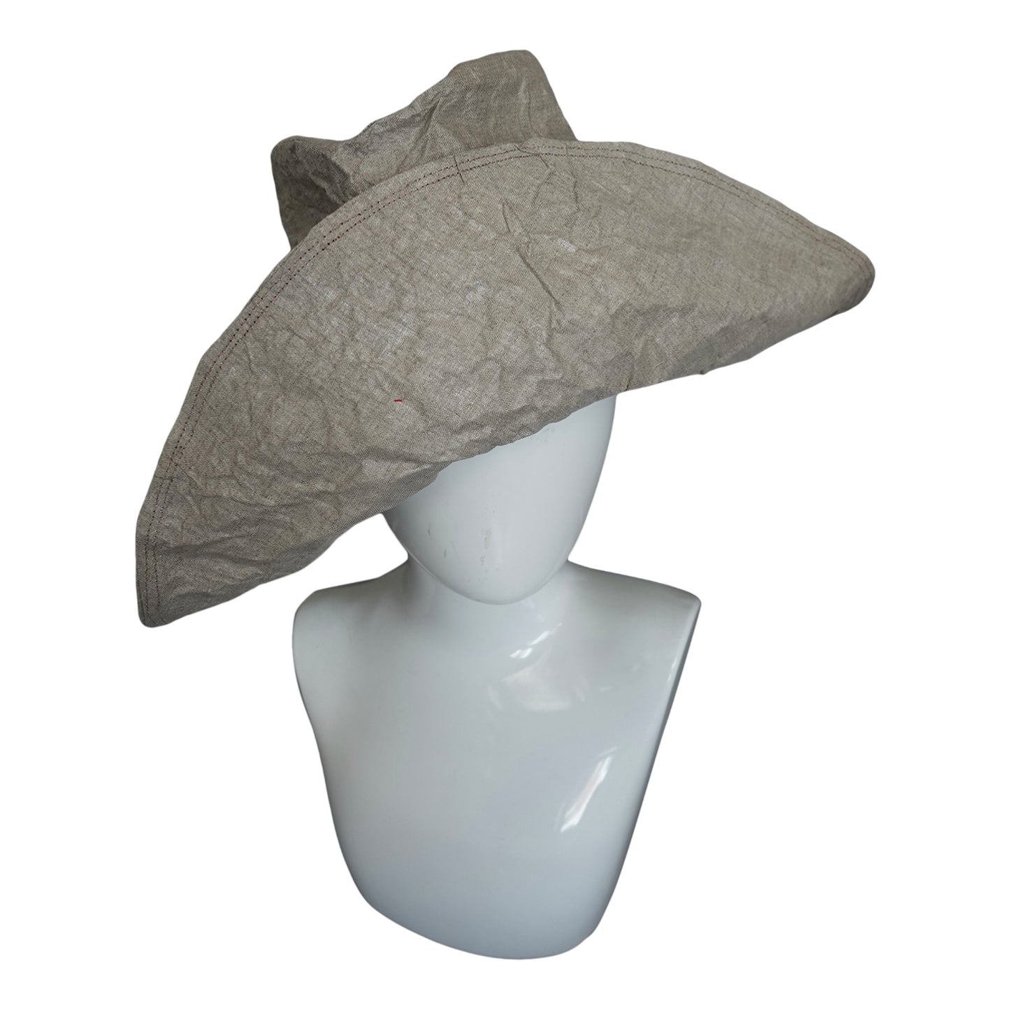 Morphy Natural Linen wide brim travel fedora