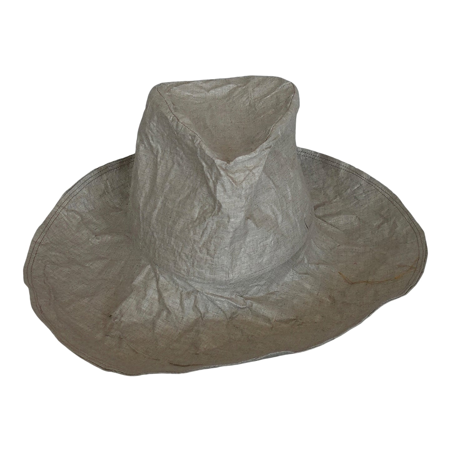 Morphy Natural Linen wide brim travel fedora