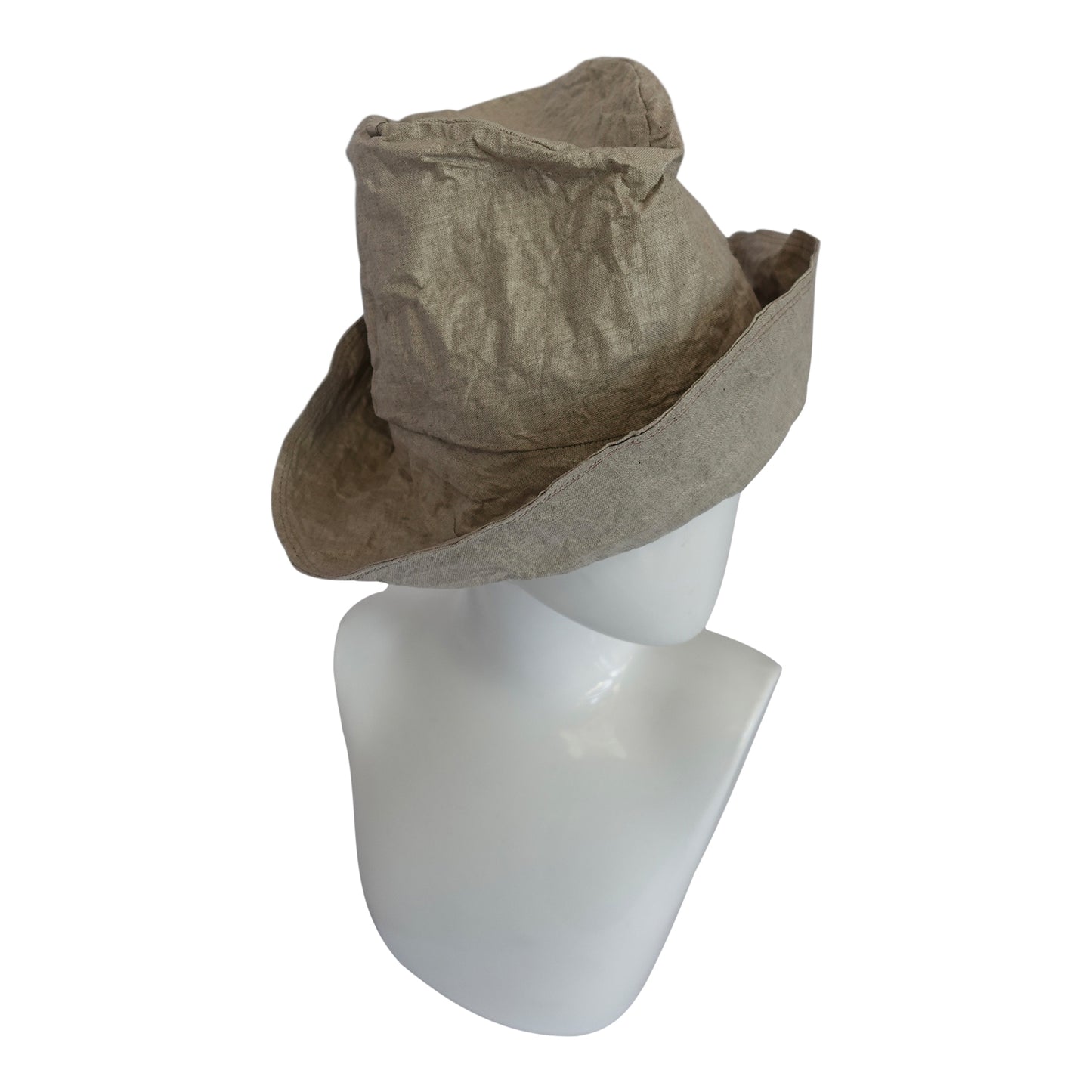 Morphy Natural Linen "paper bag"  travel trilby