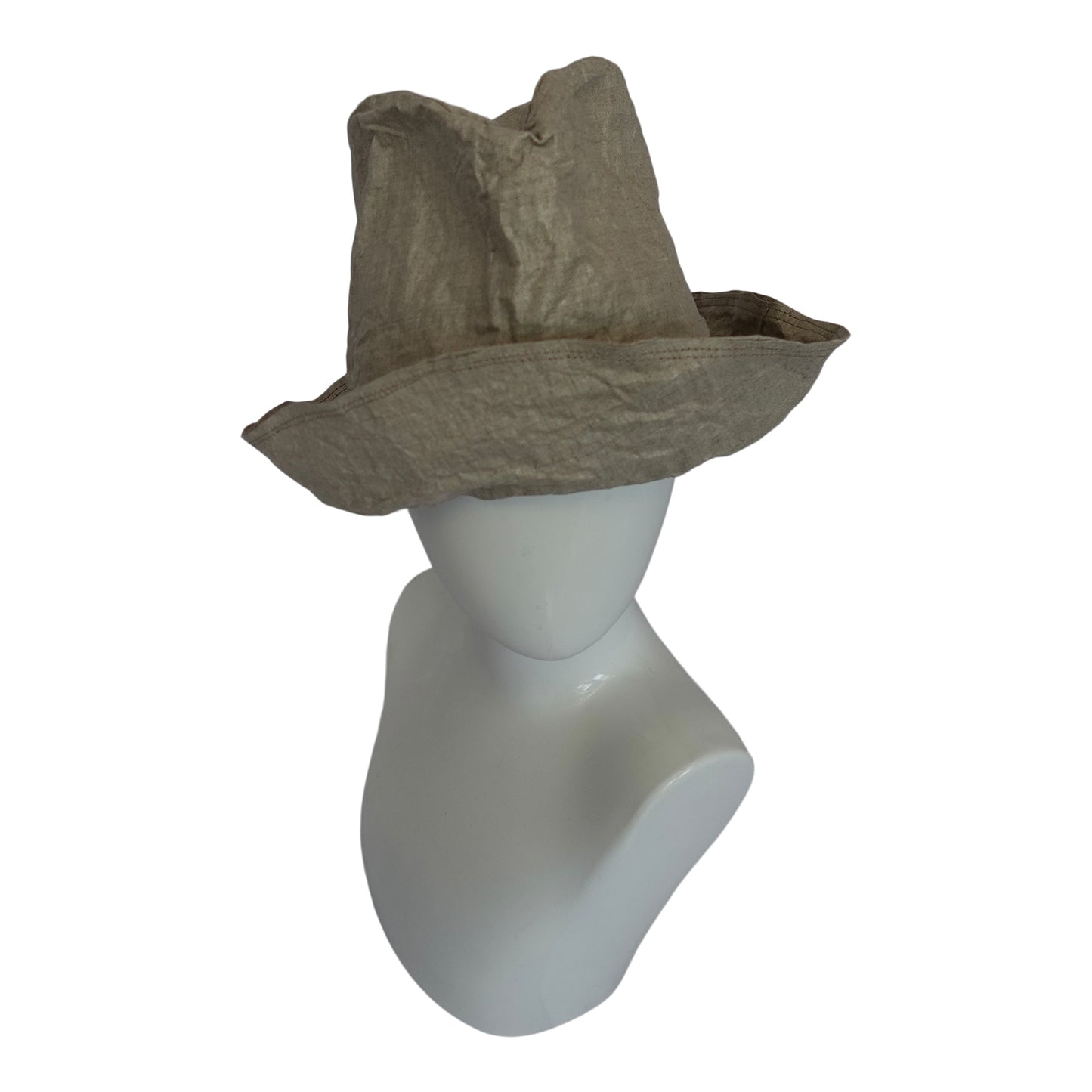 Morphy Natural Linen "paper bag"  travel trilby
