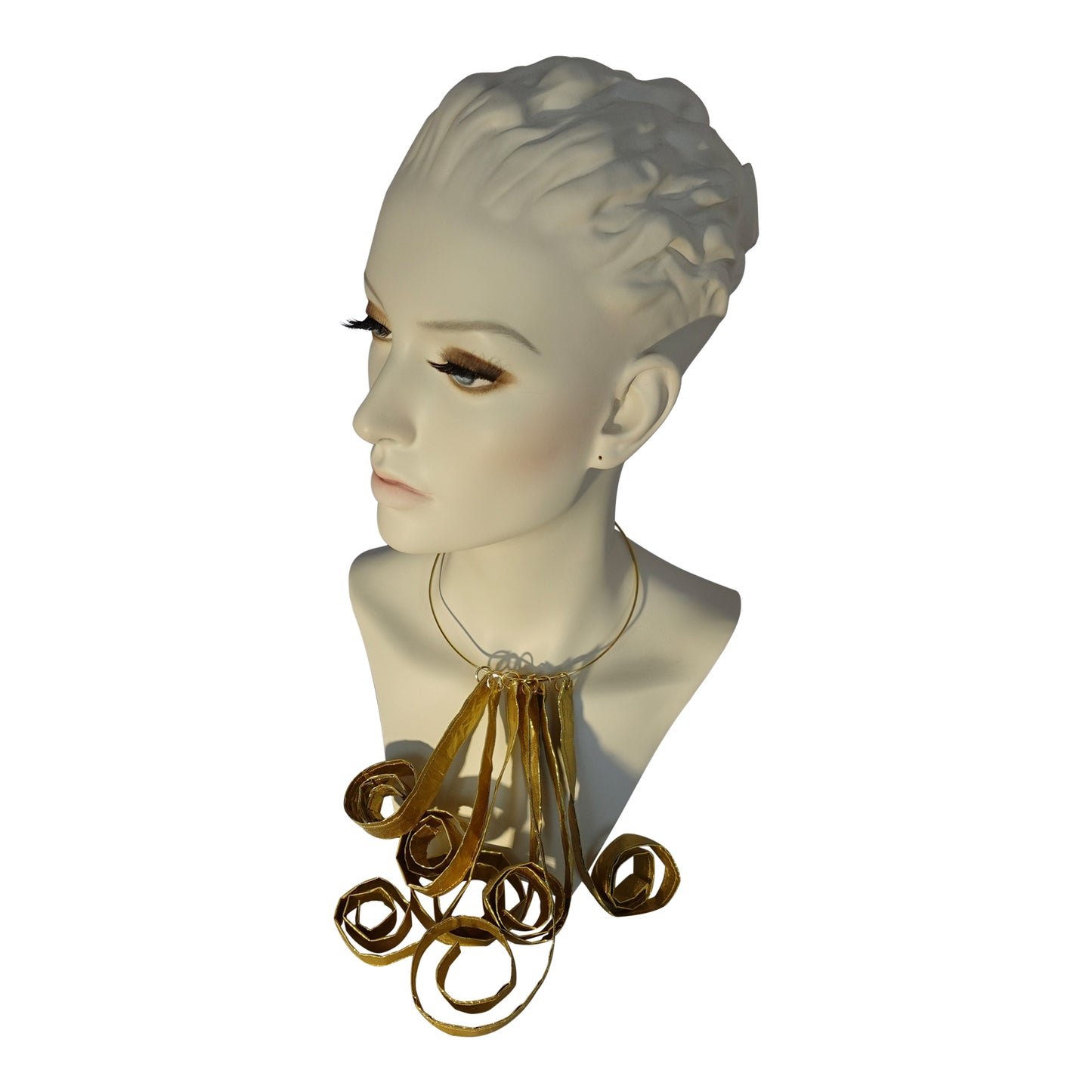 Silk Morphy Gold Bar Neclace