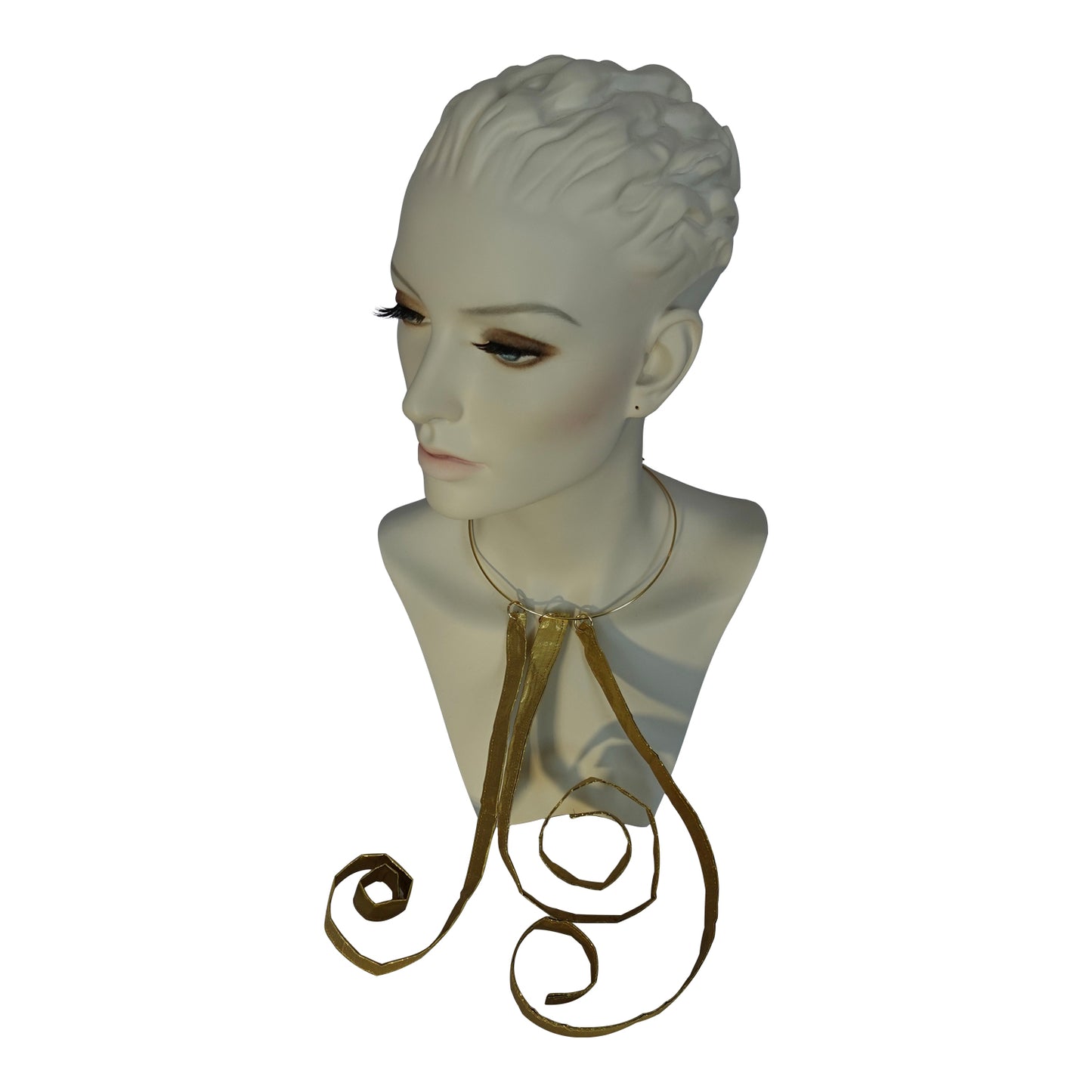 Silk Morphy Gold Bar Neclace
