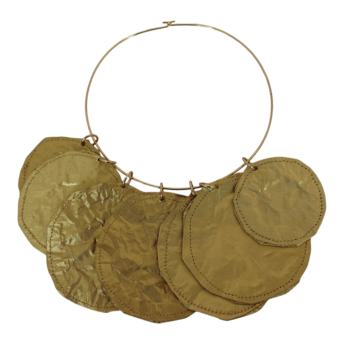 Silk Morphy Gold "Coin" Disc Neclace
