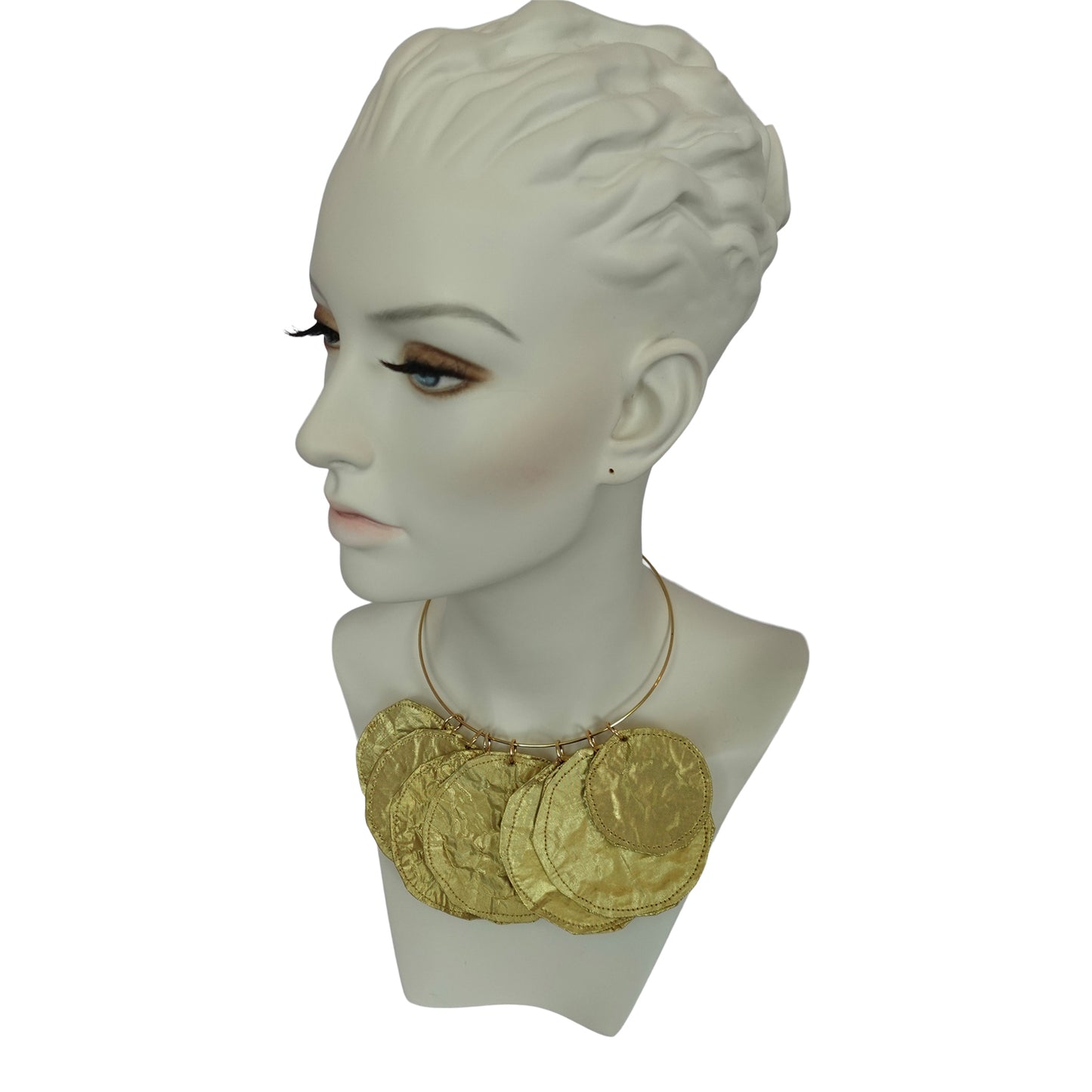 Silk Morphy Gold "Coin" Disc Neclace