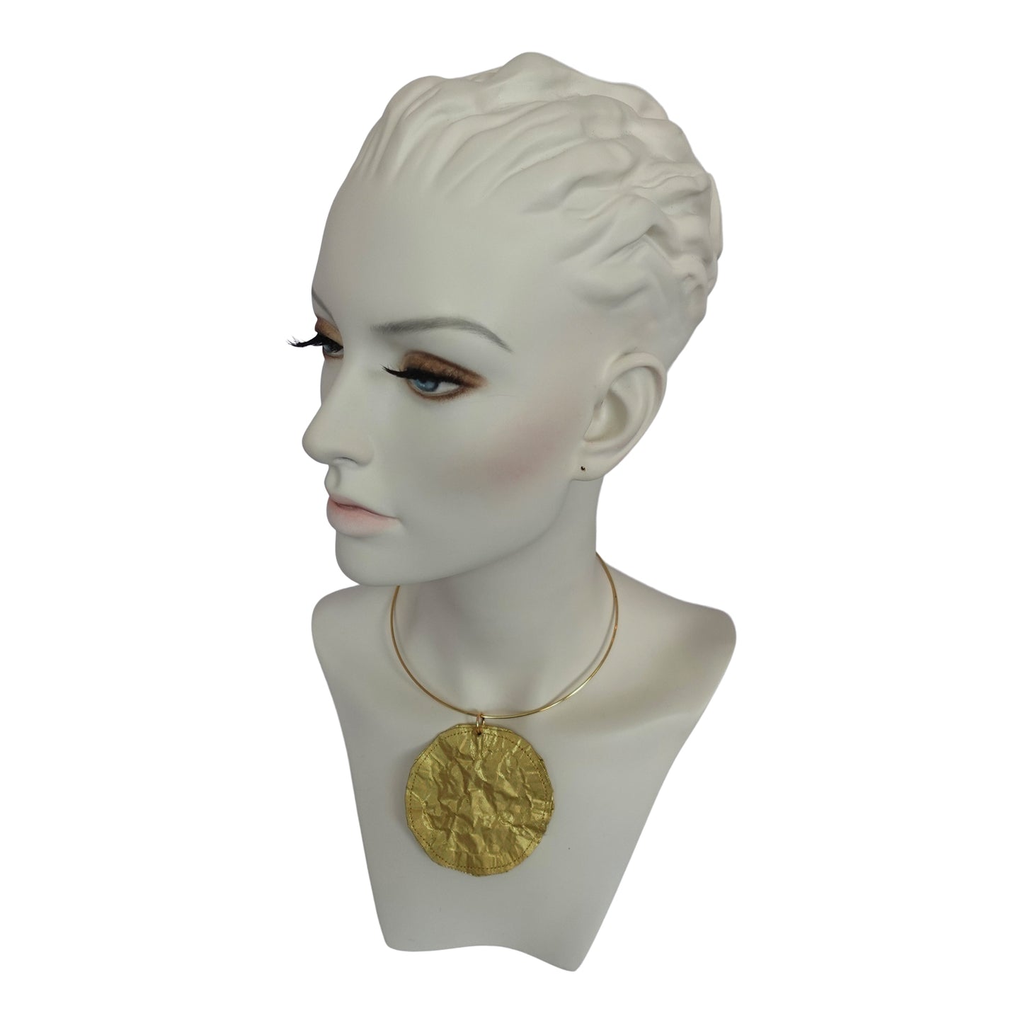 Silk Morphy Gold "Coin" Disc Neclace