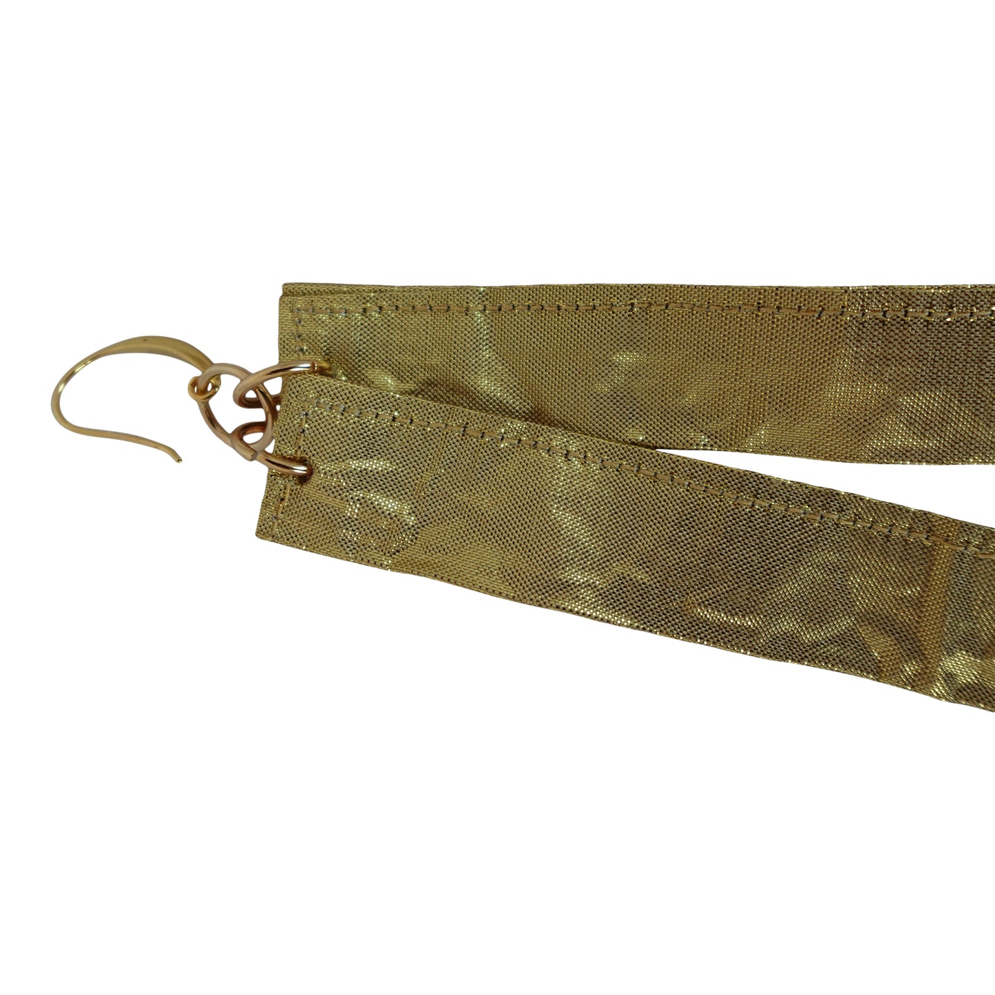 Silk Morphy Gold Bar Earings