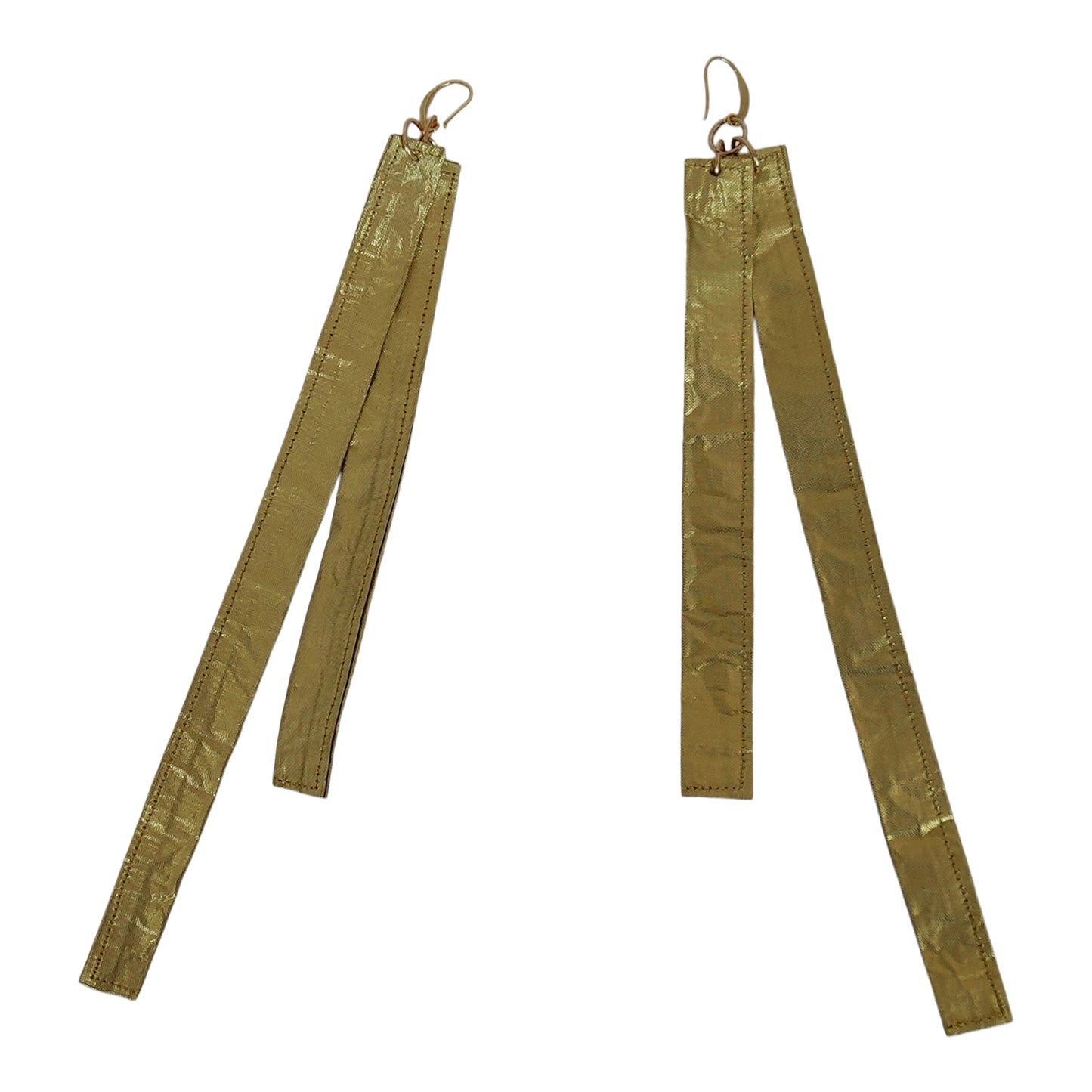 Silk Morphy Gold Bar Earings