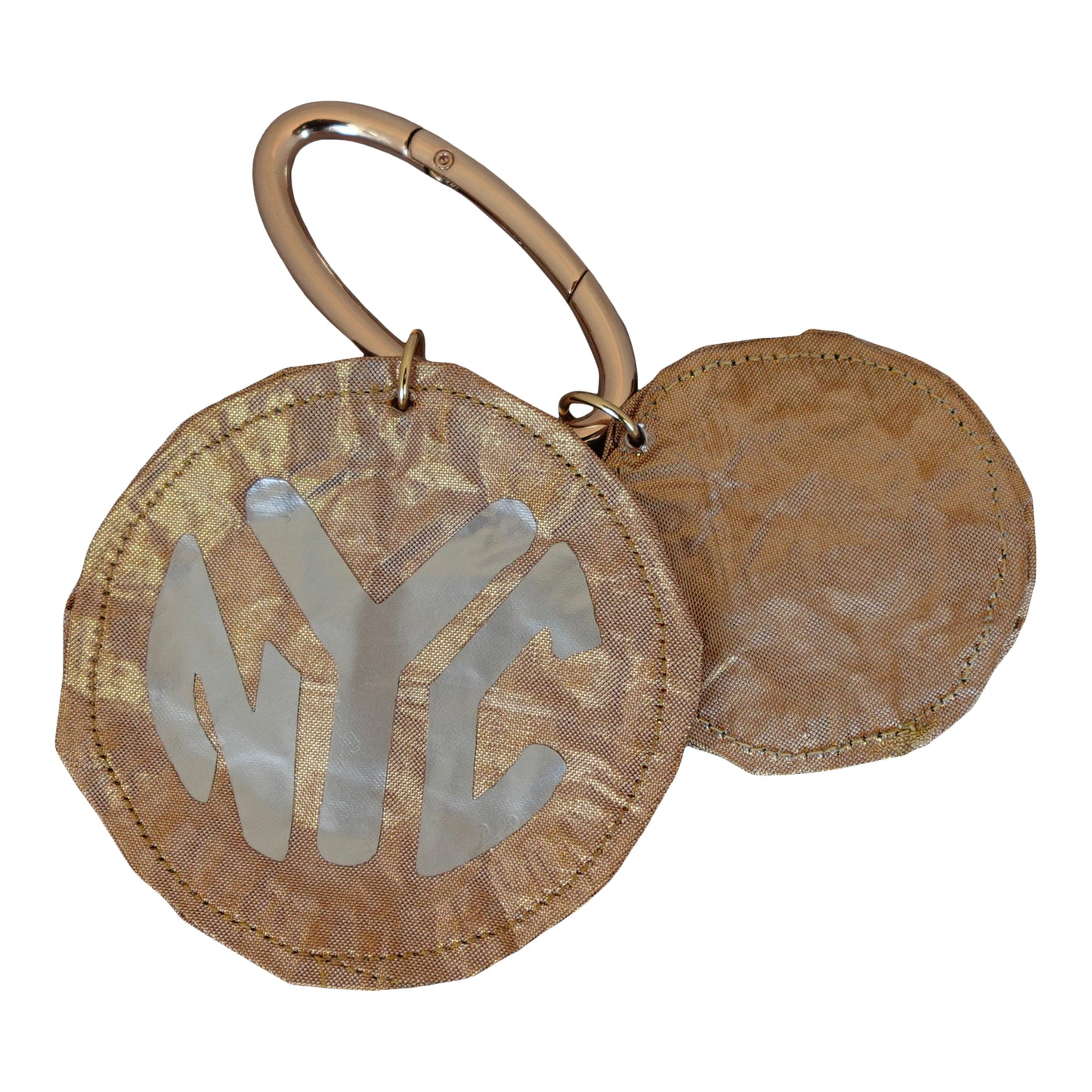 Silk Morphy Rose Gold Subway Token Bag Charm