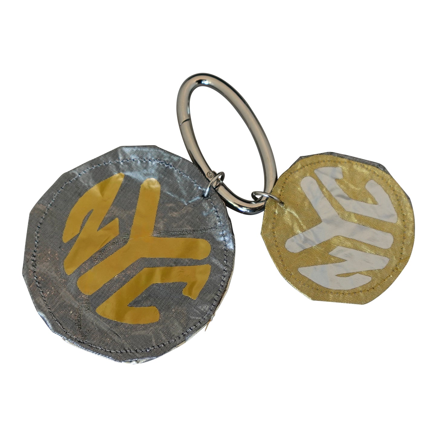 Silk Morphy Gold / Silver Subway Token Bag Charm