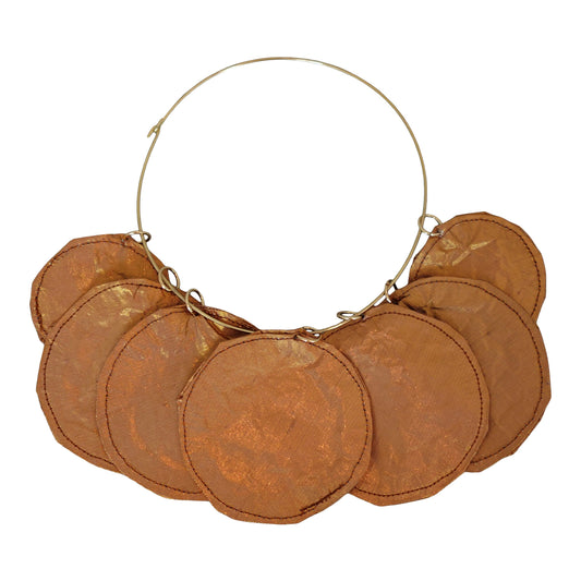 Silk Morphy Copper "Coin" Disc Neclace
