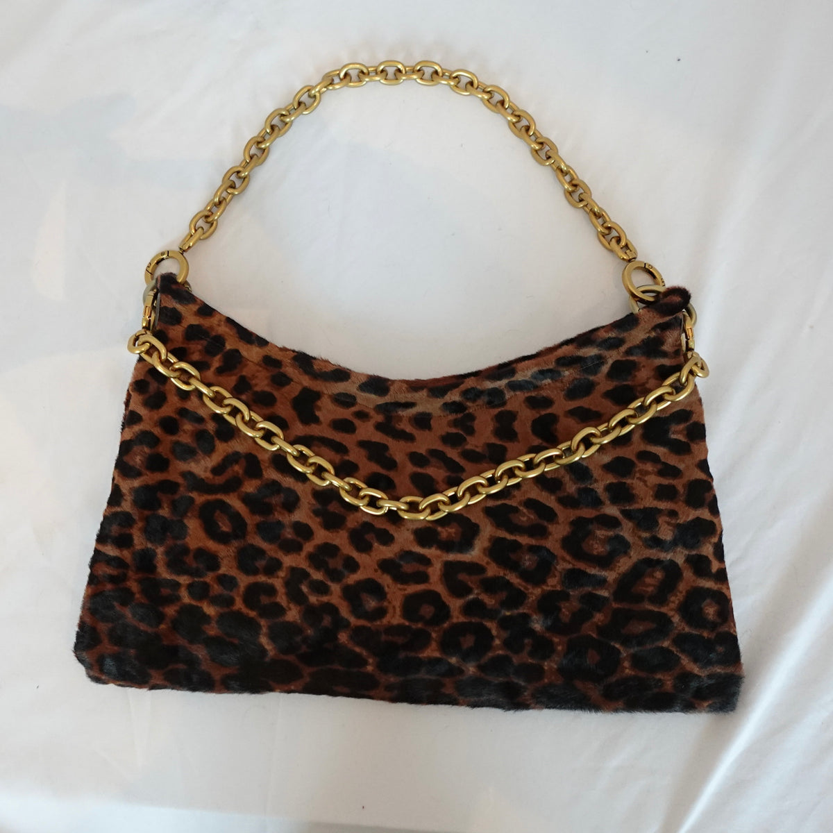 Morphy Leopard Print Hair Calf Bag With Multi Convertible Handles & Silk Lining