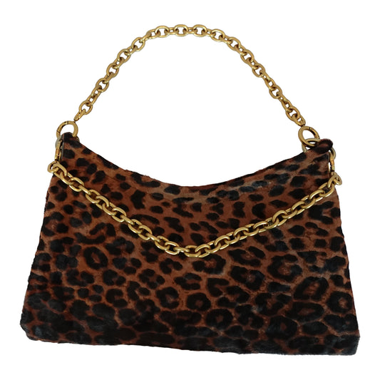 a purse with a chain