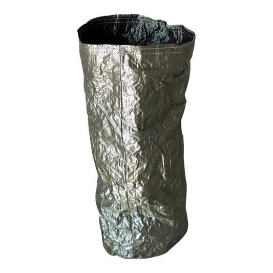 Morphy Metallic Silver Silk Wrist Cuff Extra Long