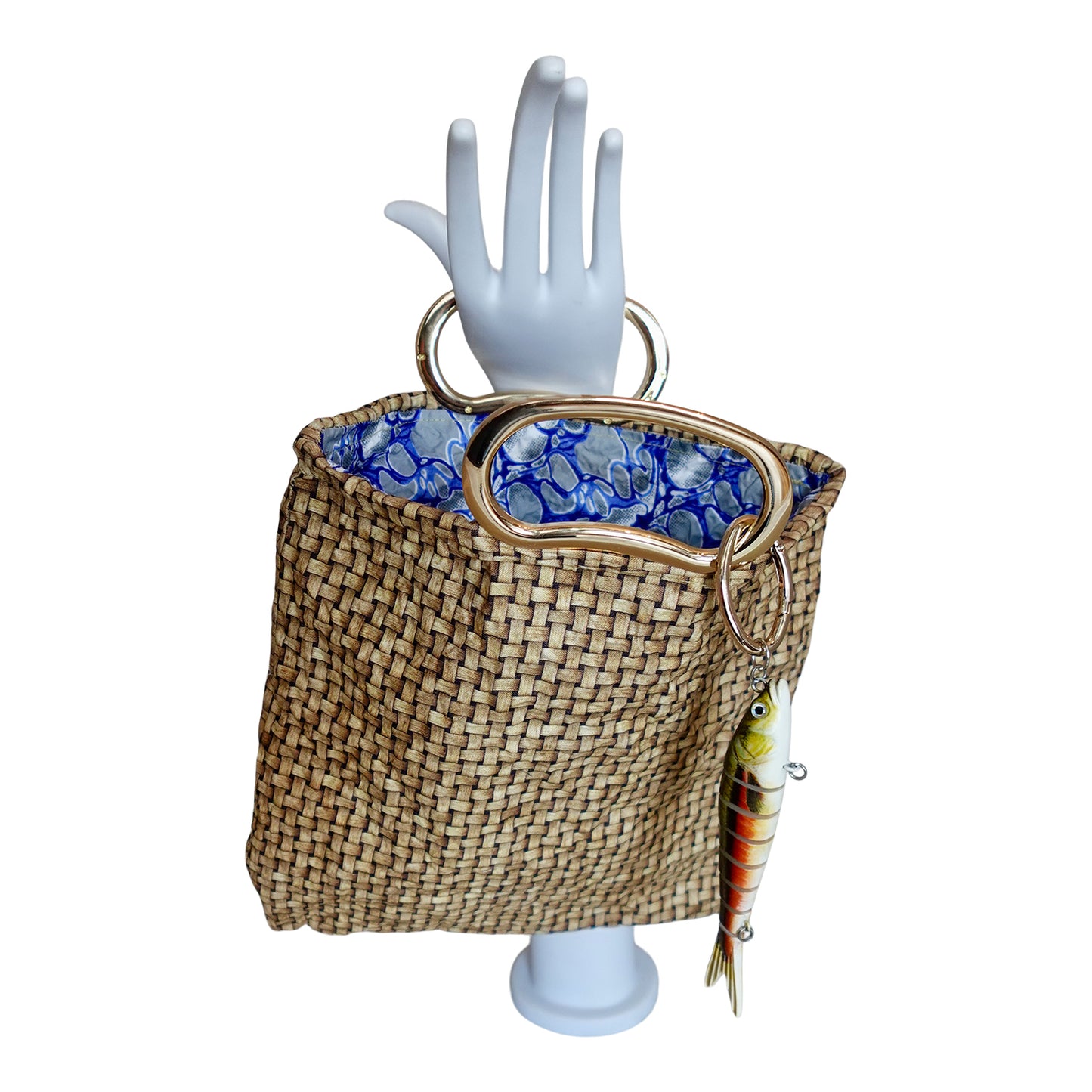 Morphy mini fishing panier with fish bag charm