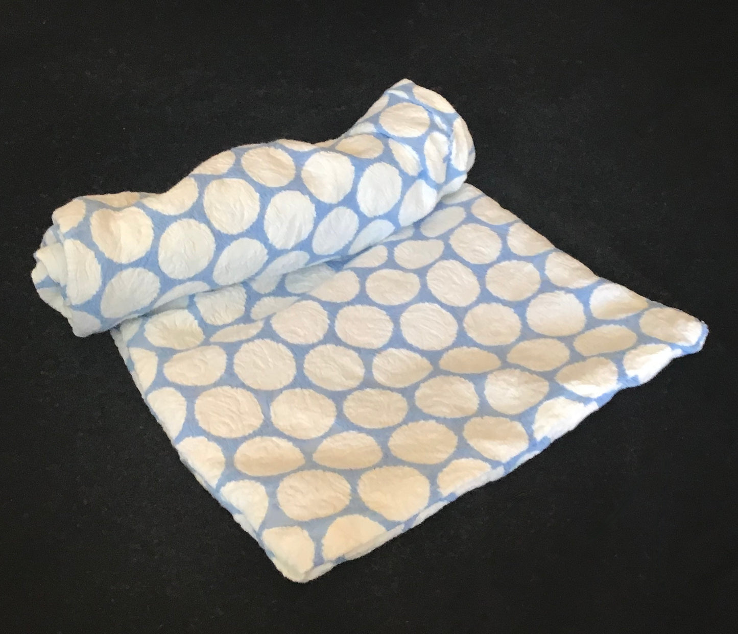 Twisturban in baby blue dot  *sample