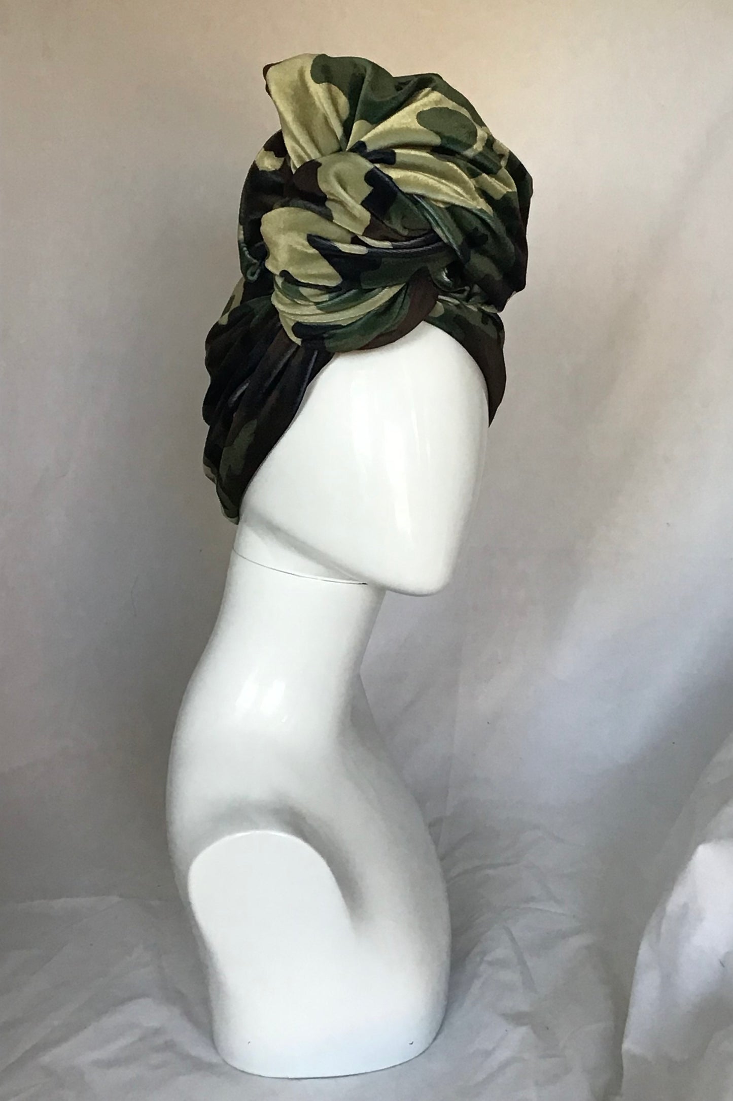 Soft Stretch Velvet In Camo Print