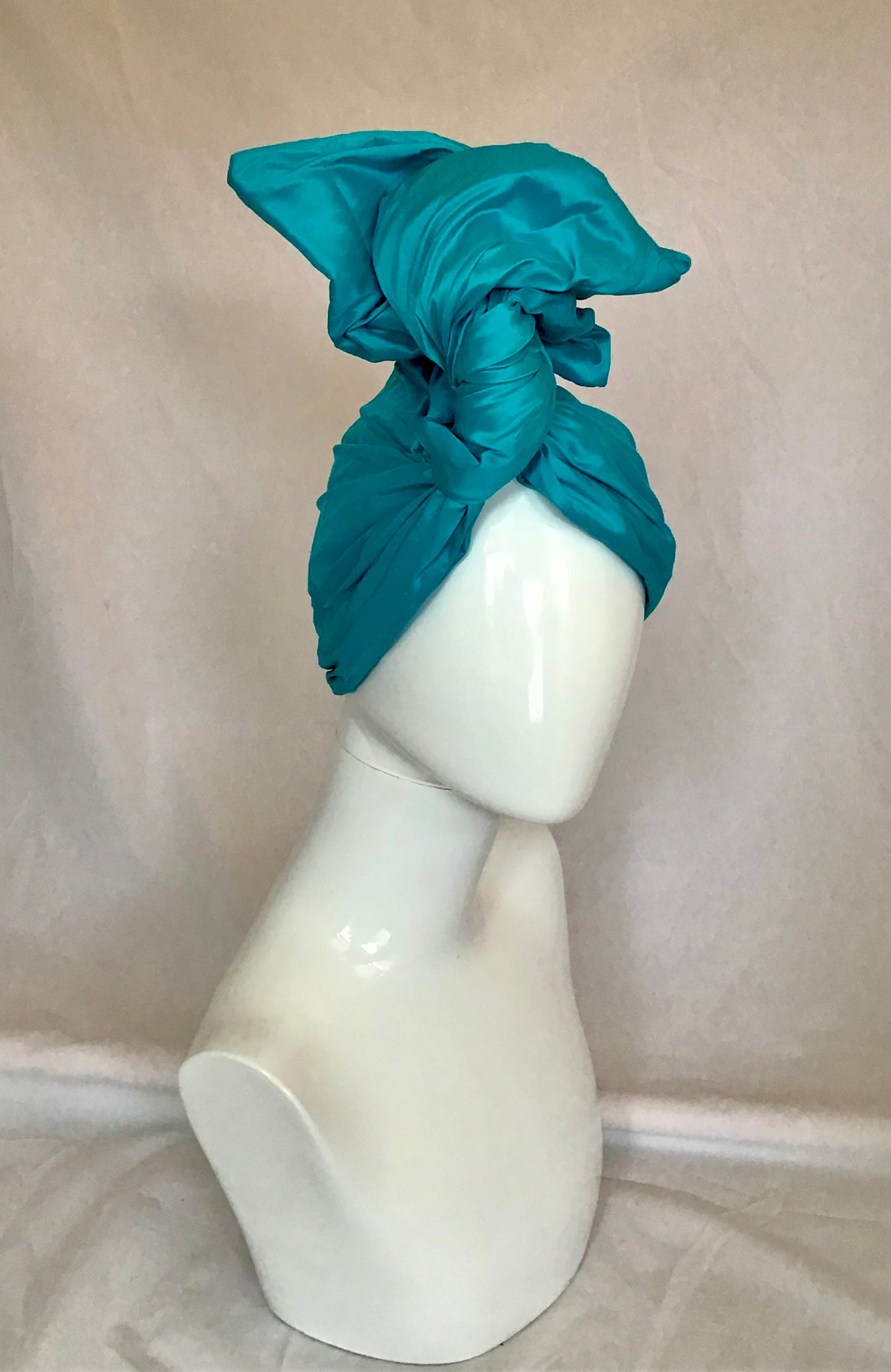 silk shantung in turquoise #107
