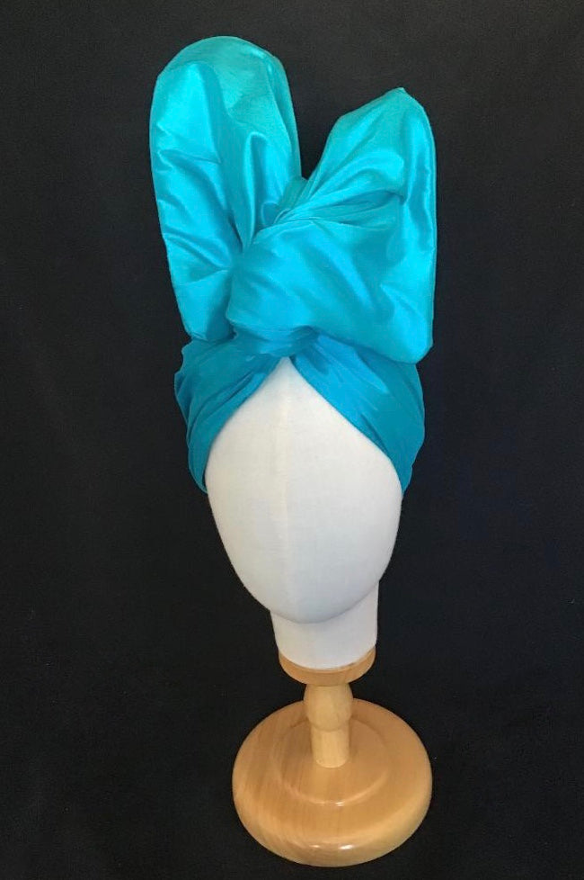 silk shantung in turquoise #107
