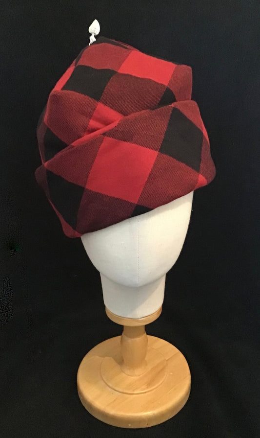 Insulated Buffalo plaid Toque with milagro