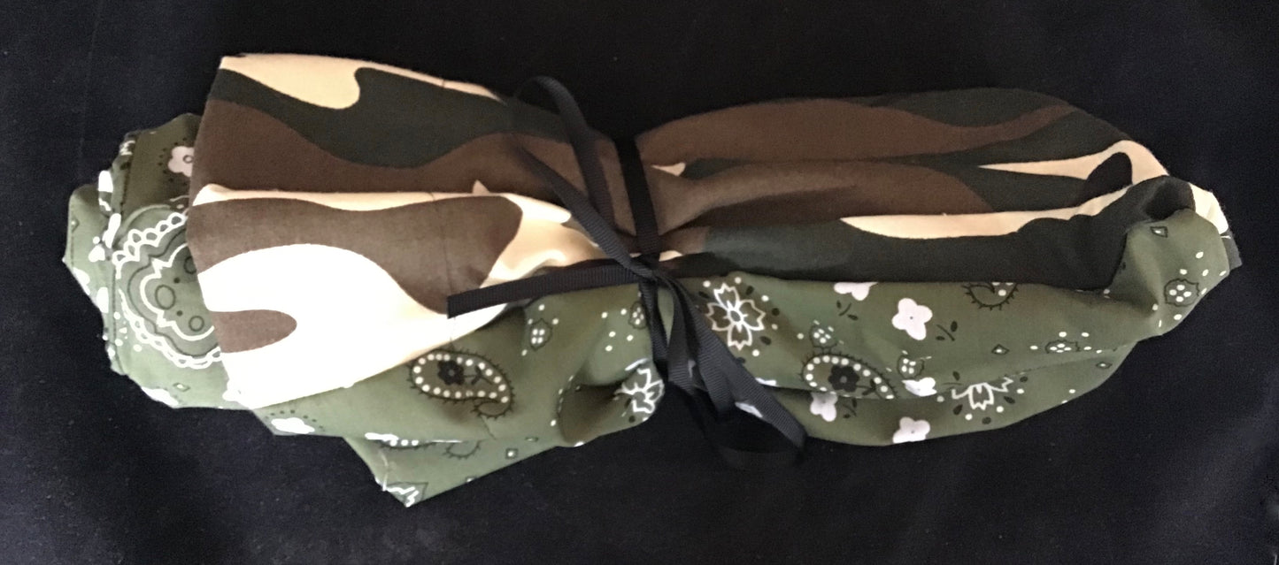 Camo, bandana, Leopard in cotton